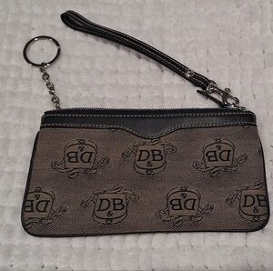 Dooney & Bourke Donegal Crest Monogram Domed wristlet
